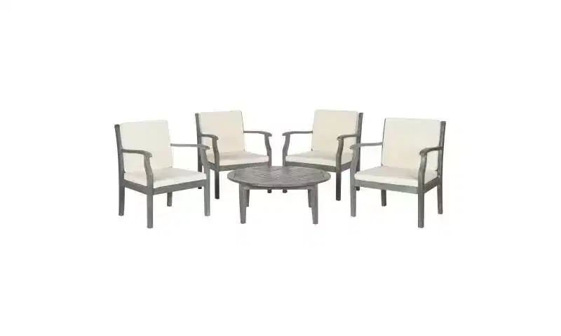 Colfax 5 Piece Patio Coffee Seating Set - Indoor/Outdoor - PAT6719 - Safavieh