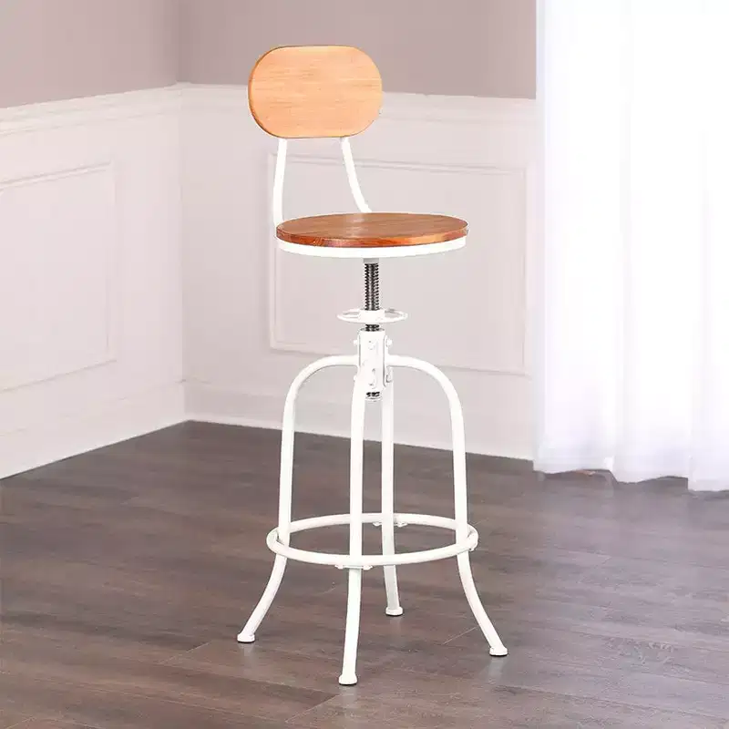The Adjustable Swivel Stool with Back -