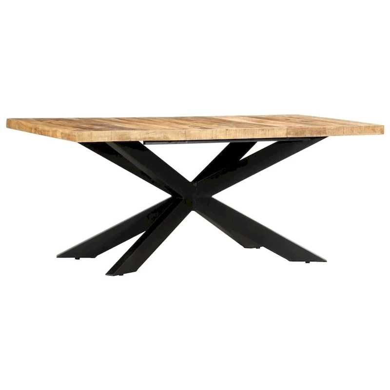 vidaXL Solid Wood Sheesham Dining Table Kitchen Desk Furniture Multi Colors