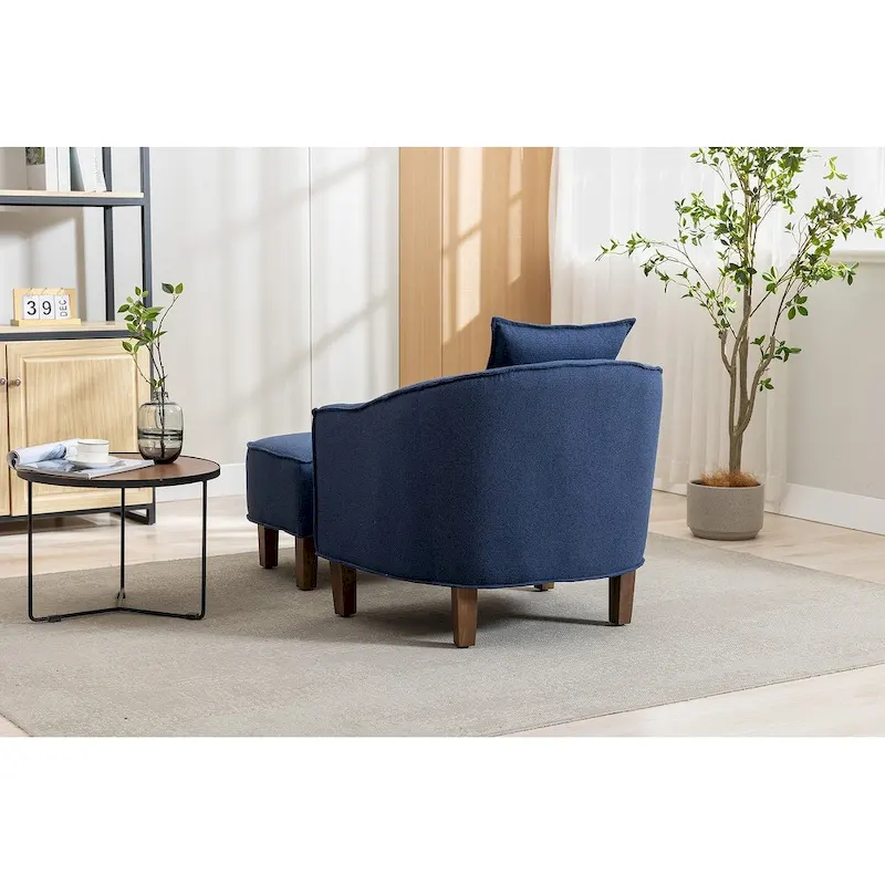 Accent Chair with Ottoman