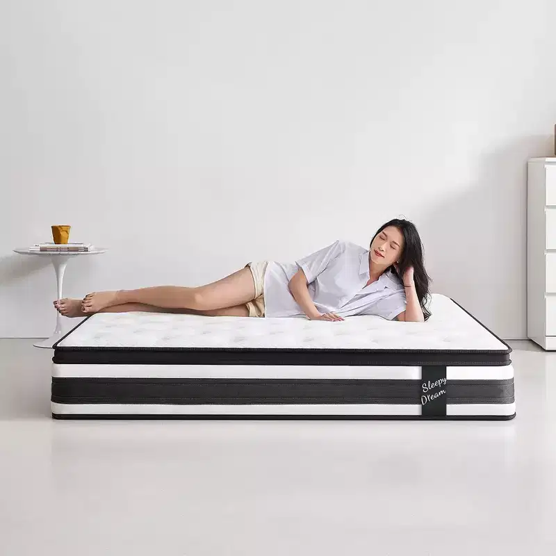 12-Inch Hybrid Mattress with Memory Foam and Pocket Springs