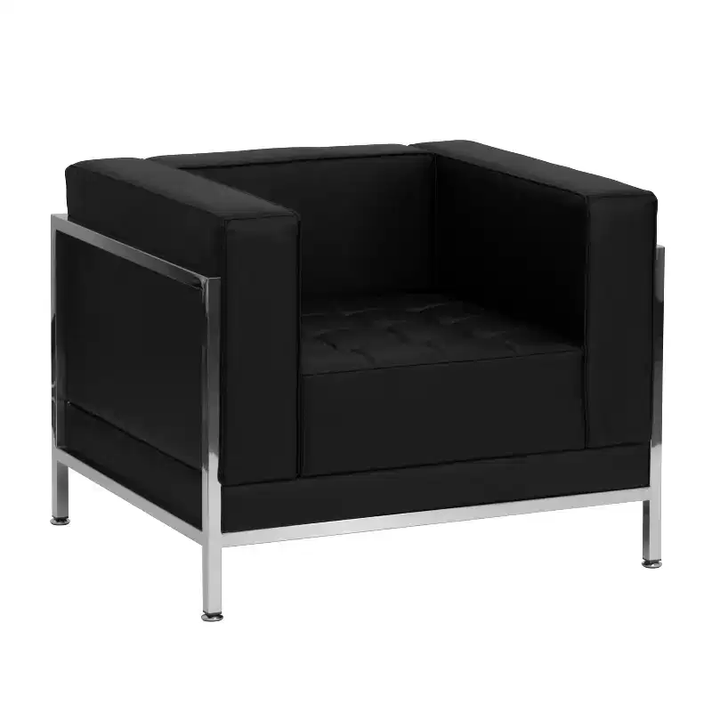 Flash Furniture HERCULES Imagination Series Contemporary LeatherSoft Modular Chair with Quilted Tufted Seat and Encasing Frame