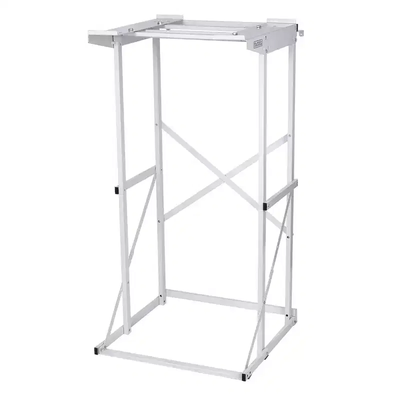 Washer Dryer Stacking Rack Stand Steel Space-Saving Anti-Tip Bracket Portable Laundry