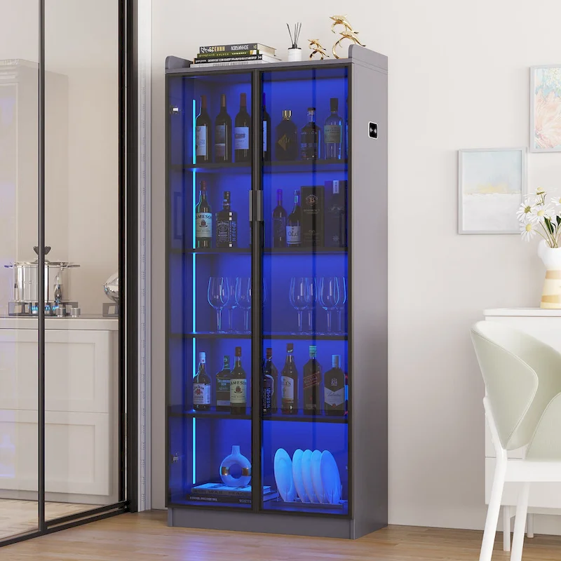 Dining Cabinet with LED light - N/A