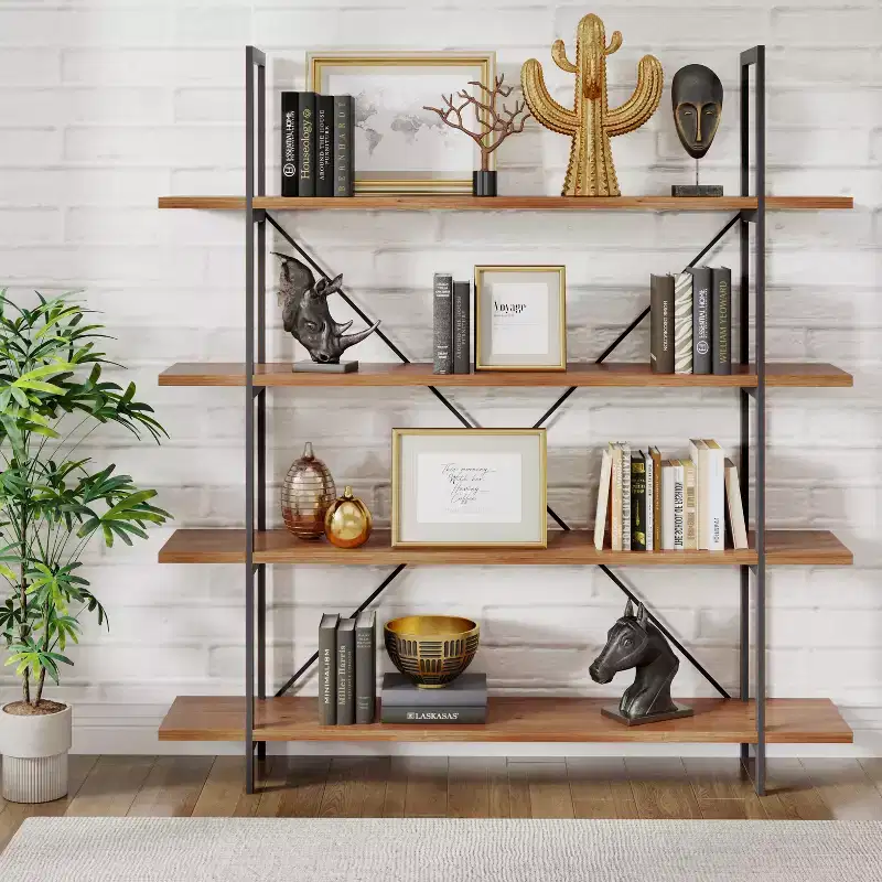 Christopher Knight Home Tearach Industrial Metal and Firwood Bookshelf