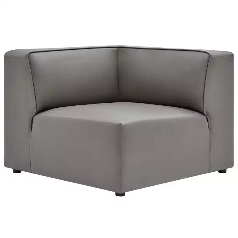 Vegan Leather Corner Chair