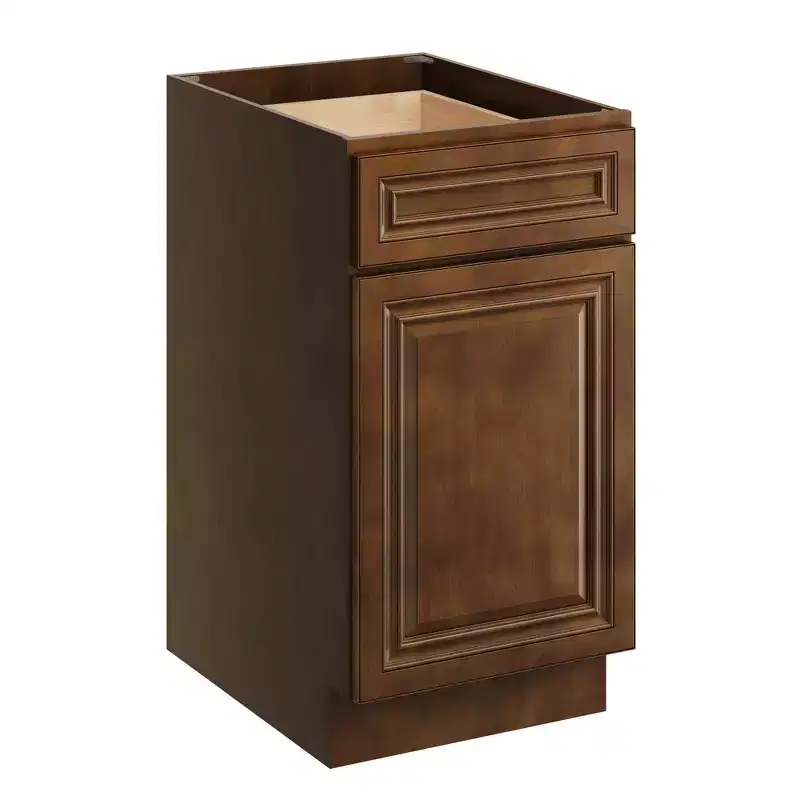 CASAINC 18 in. W x 34.5 in. H x 24 in. D Base Kitchen Cabinet with Drawer  Plywood Frame Soft-Close - Full Overlay RTA