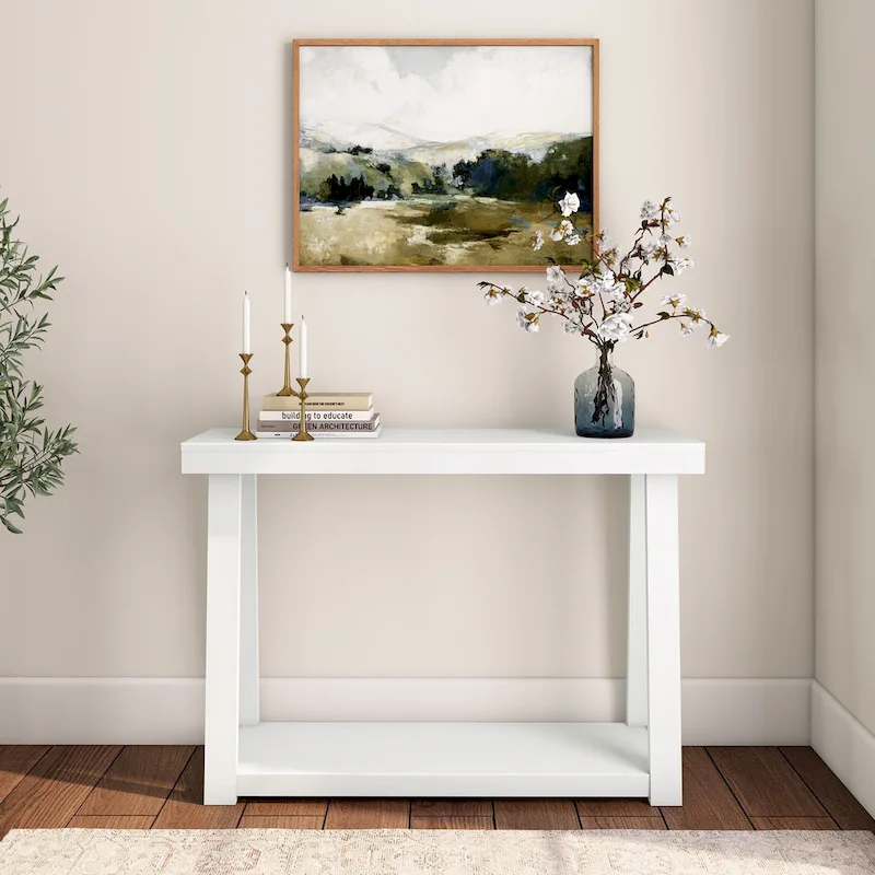 Plank and Beam Classic Console Table with Shelf - 46