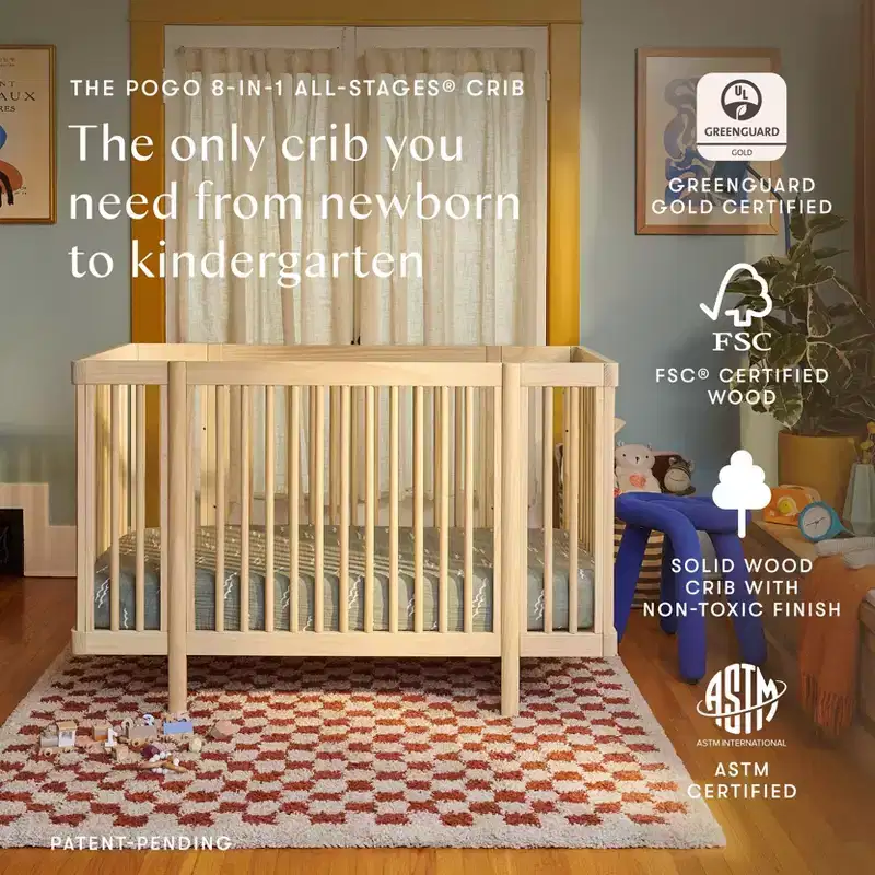 Babyletto Pogo 8-in-1 Convertible Crib with All-Stages Conversion Kits