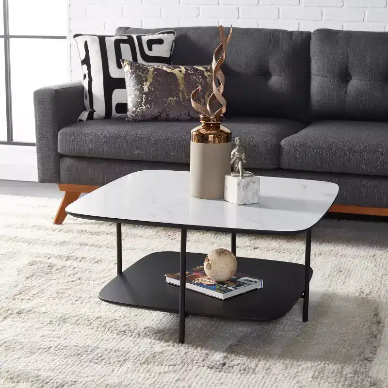 Anzia Coffee Table - COF4211A - Black - Safavieh
