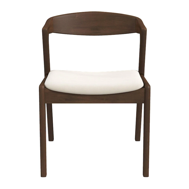 Solid Wood Cream Dining Chair (Set Of 2)