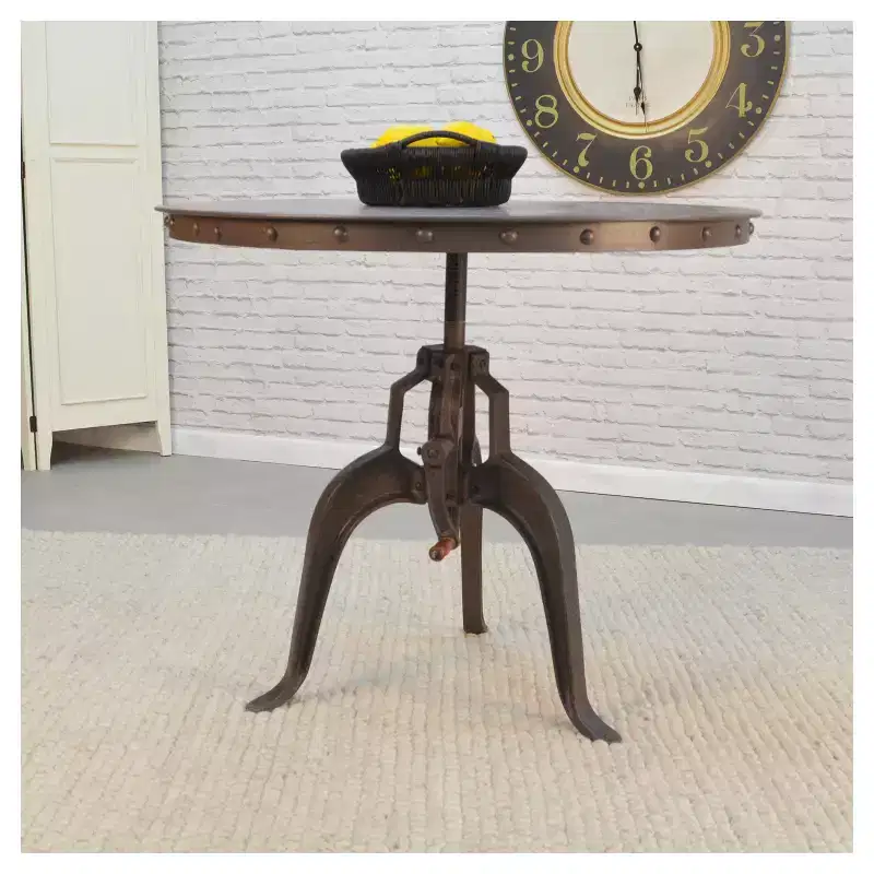 Adjustable Crank Dining Table