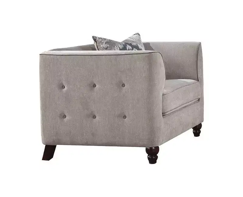 36" Cyndi Sofa Tan Velvet