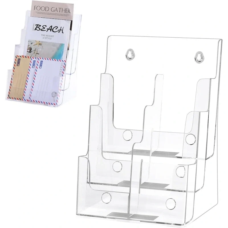 Acrylic Clear Literature Holder & Brochure Display Stand