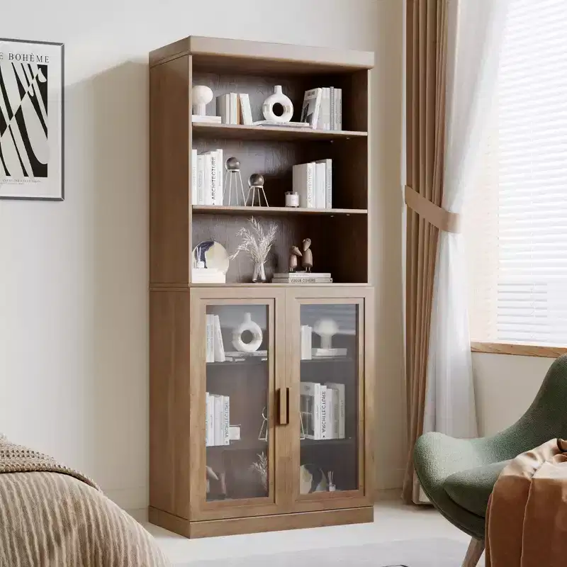 Stylish And Generous Glass - Door Storage Cabinets With Large - Capacity Storage Space, Which Are Practical And Beautiful