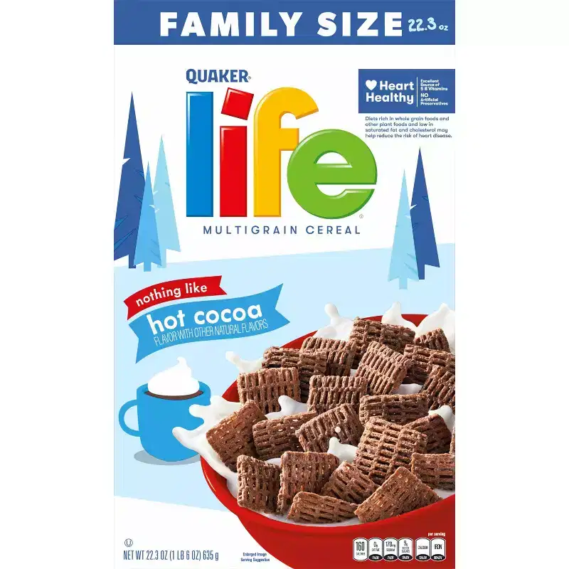 Quaker Life Multigrain Hot Cocoa Breakfast Cereal - 22.3oz