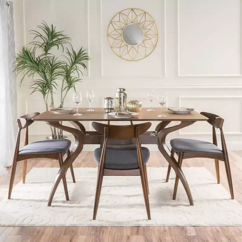 5pc Barron Curved Leg Dining Set - Christopher Knight Home