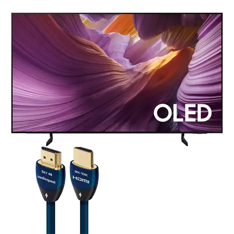 Samsung QN65S85FAFXZA S85F 65 Inch 4K OLED Smart TV with AudioQuest SKY 3m HDMI Cable