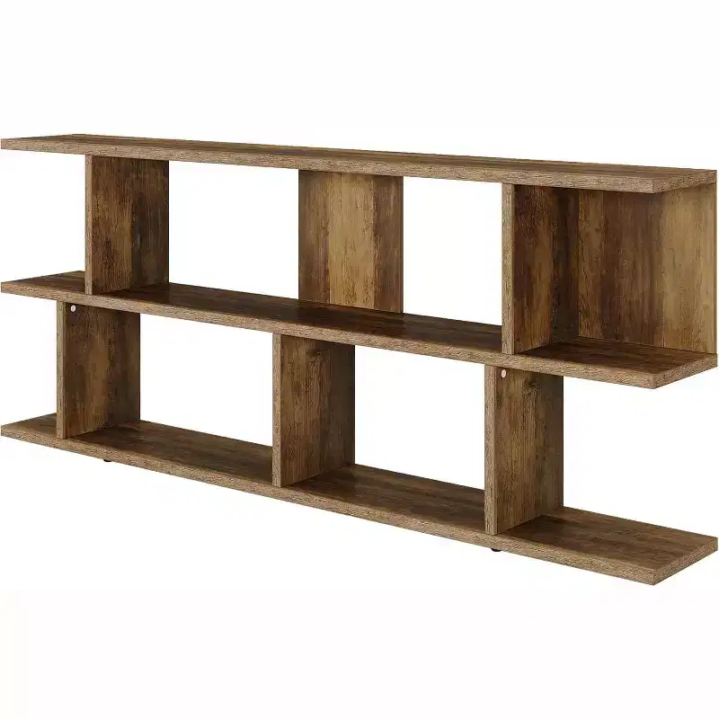 Lantine 3-Tier 71 Extra Long Sofa Table Behind Couch