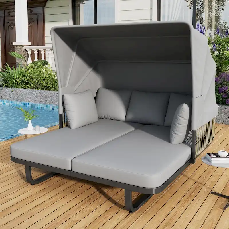 57 Outdoor Patio Daybed Rattan Daybed