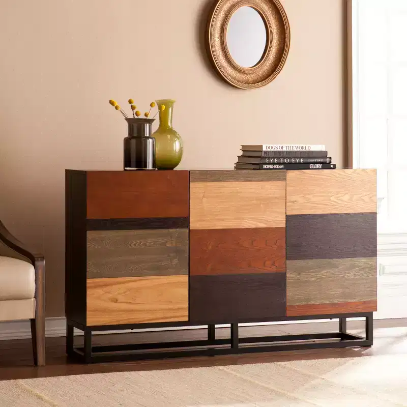Harvey Multi-Tonal Credenza - Multicolored - SEI