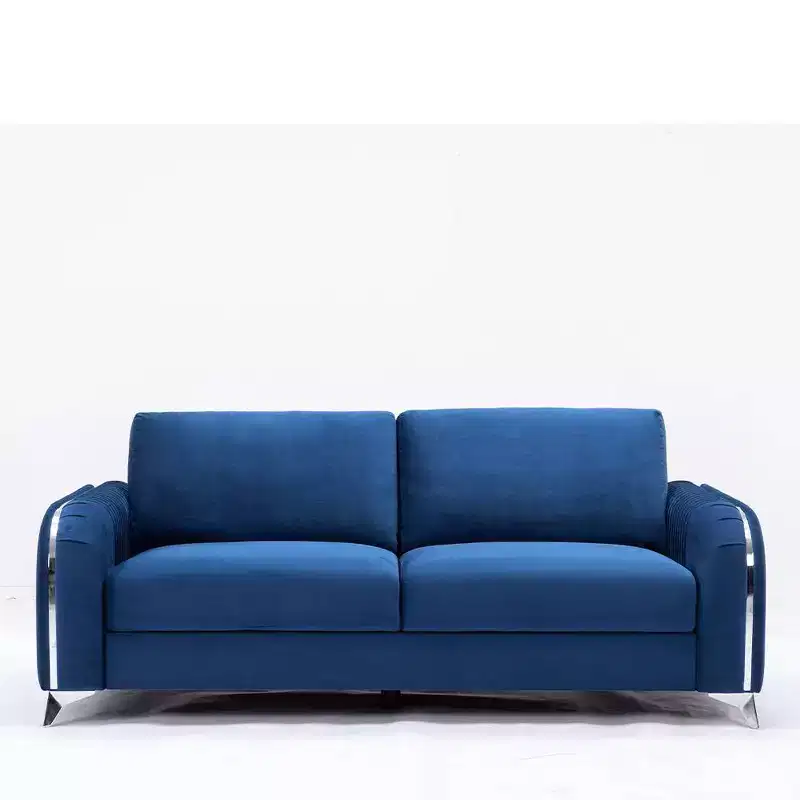 79" Sofa Blue Velvet