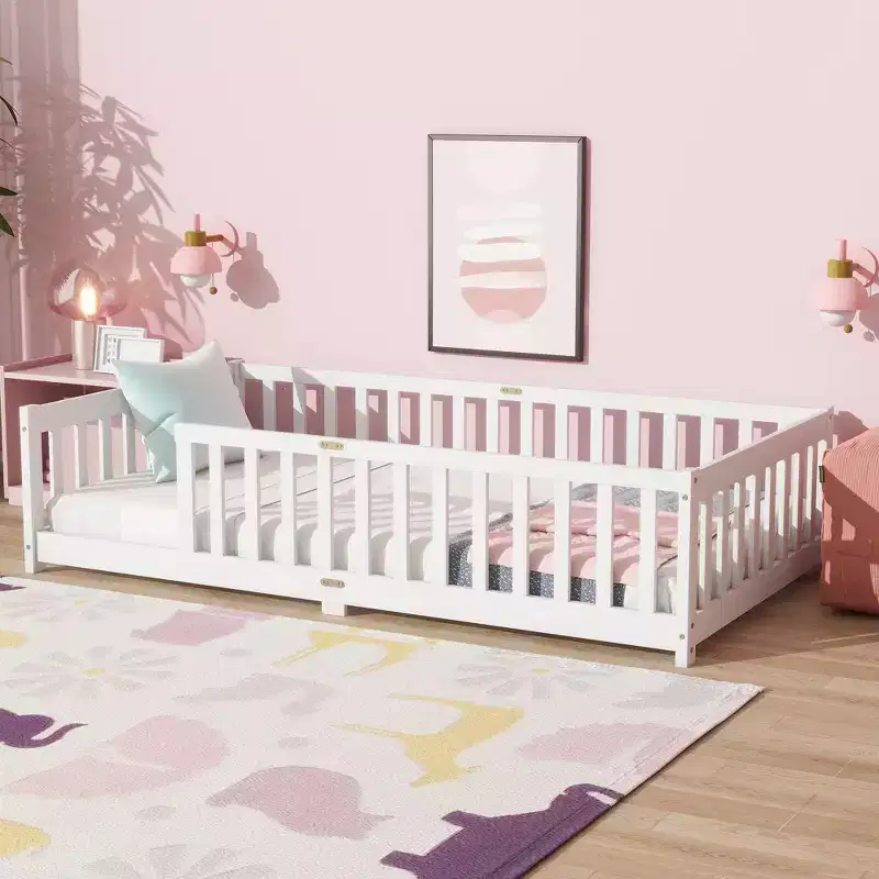 MAYEERTY Full Loft Bed Under-Bed Storage Space-Saving Heavy-Duty Metal