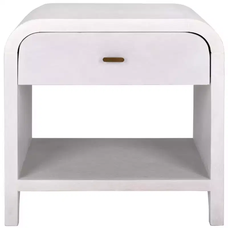 Birkin 1 Drawer 1 Shelf Nightstand - NST6613 - White Washed - Safavieh