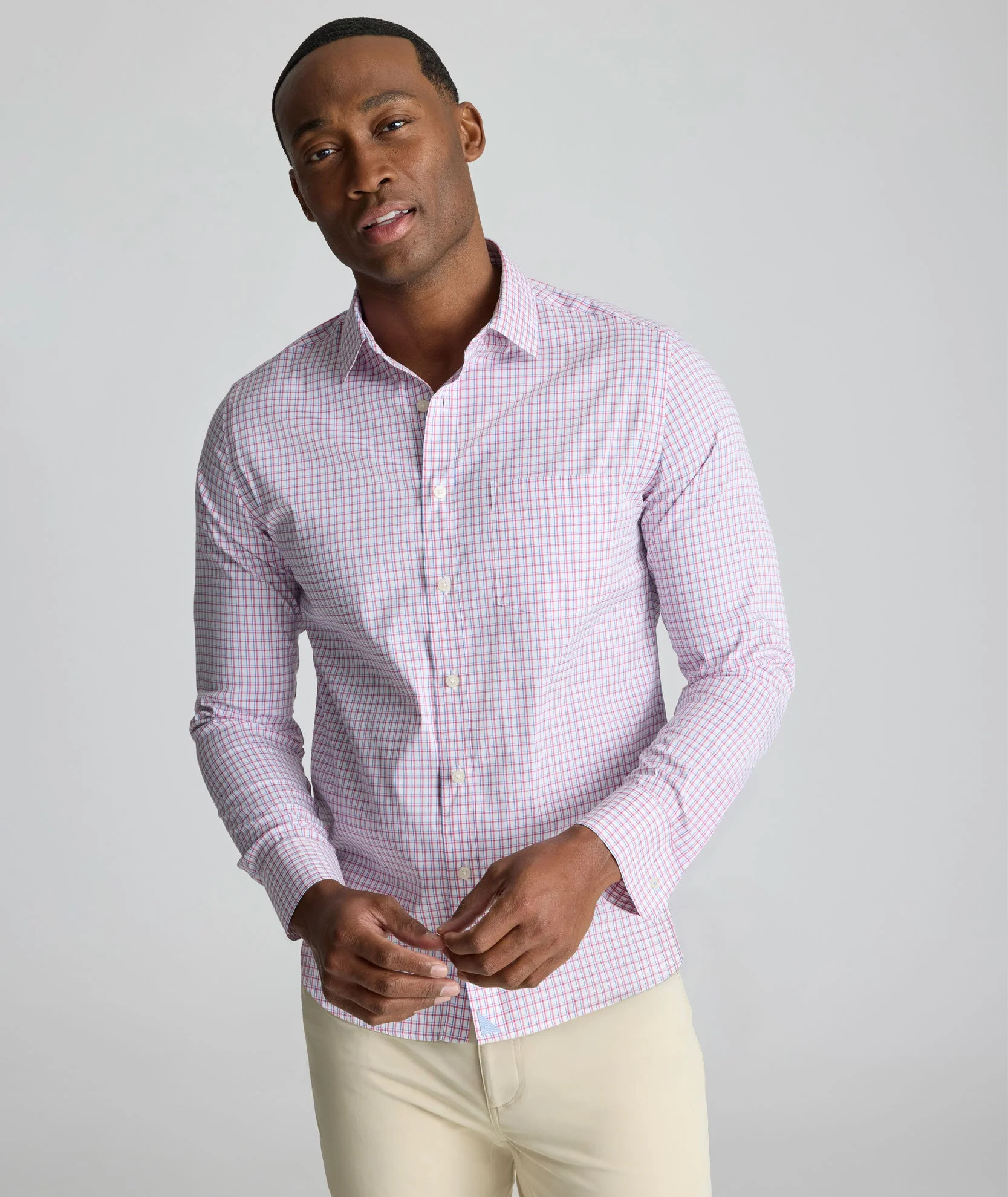 Cotton-Nylon Cooling Shirt (Pink)