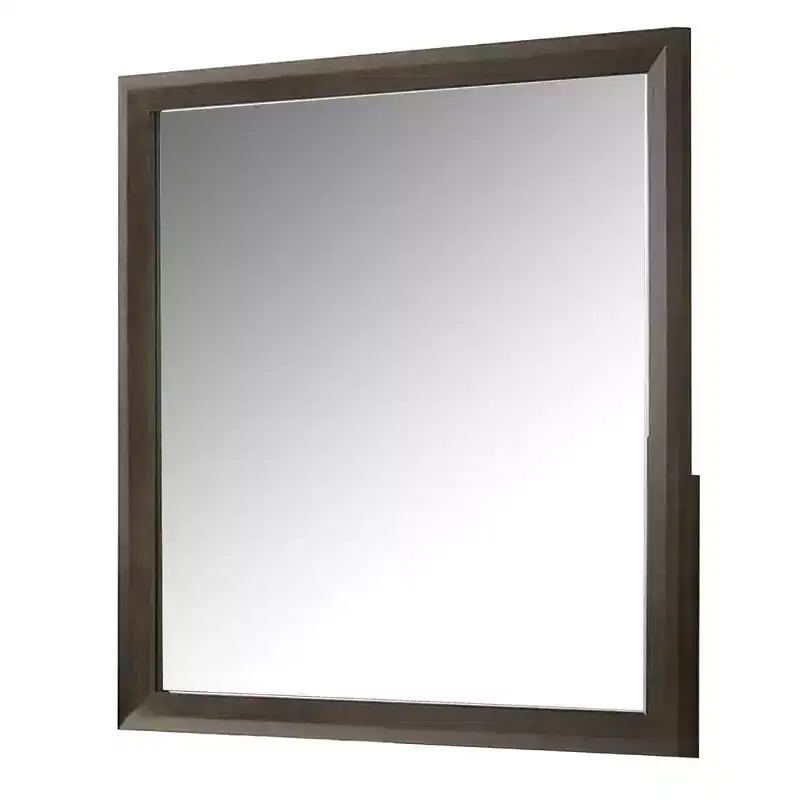 Wood Dresser Mirror with Beveled Glass 44