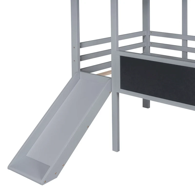 Twin Loft House Bed with Slide