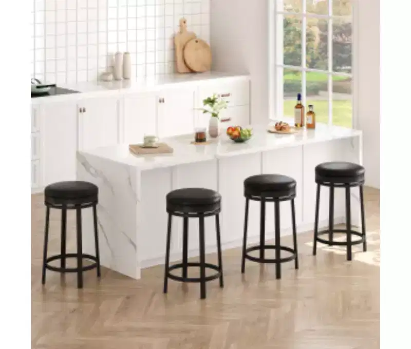 Upholstered Swivel Bar Stools,