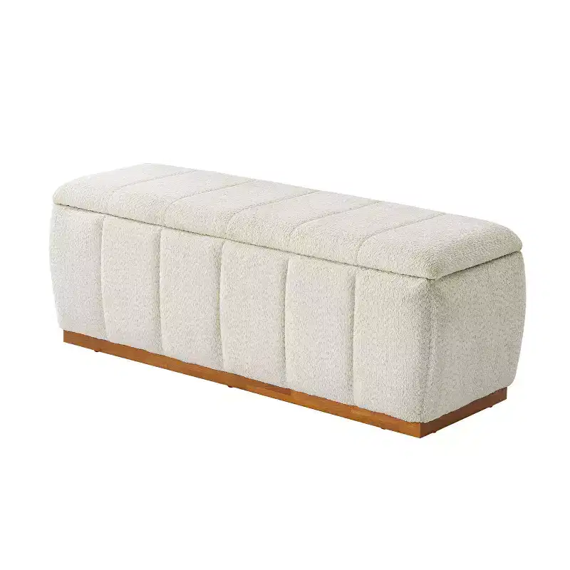 Paula Mid-Century Modern bench|Artful Living Design-BEIGE