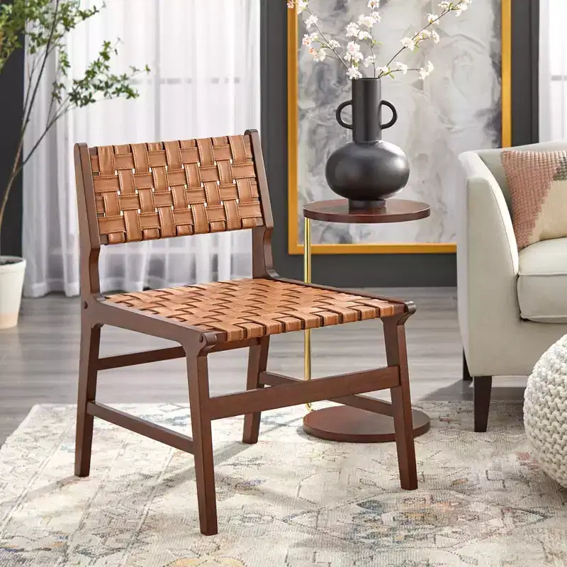 Lifestorey Brady Accent Chair Rustic Brown