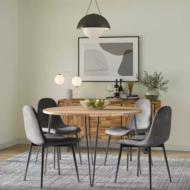 45" Moreno Round Dining Table Natural - WyndenHall