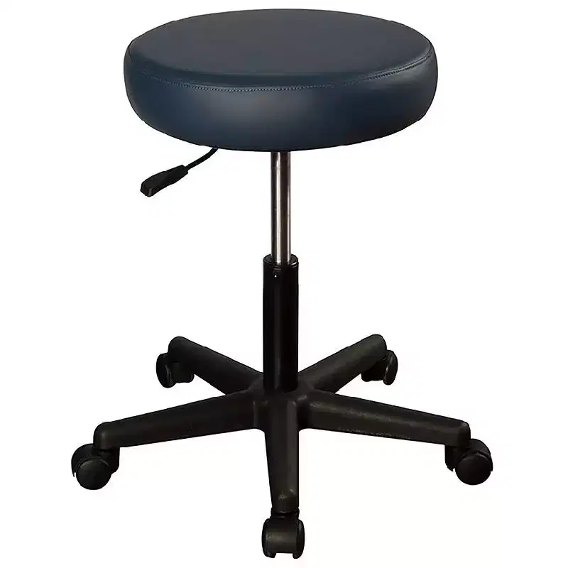 Pneumatic Hydraulic Rolling Swivel Stool, Height Adjustable, 15x15x17.3-22.8 in
