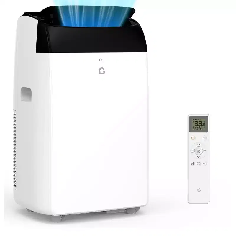 GustoWave 12000 BTU Portable Air Conditioner, 3-IN-1 Smart AC Units with Remote Control for Rooms up to 550 Sq.ft