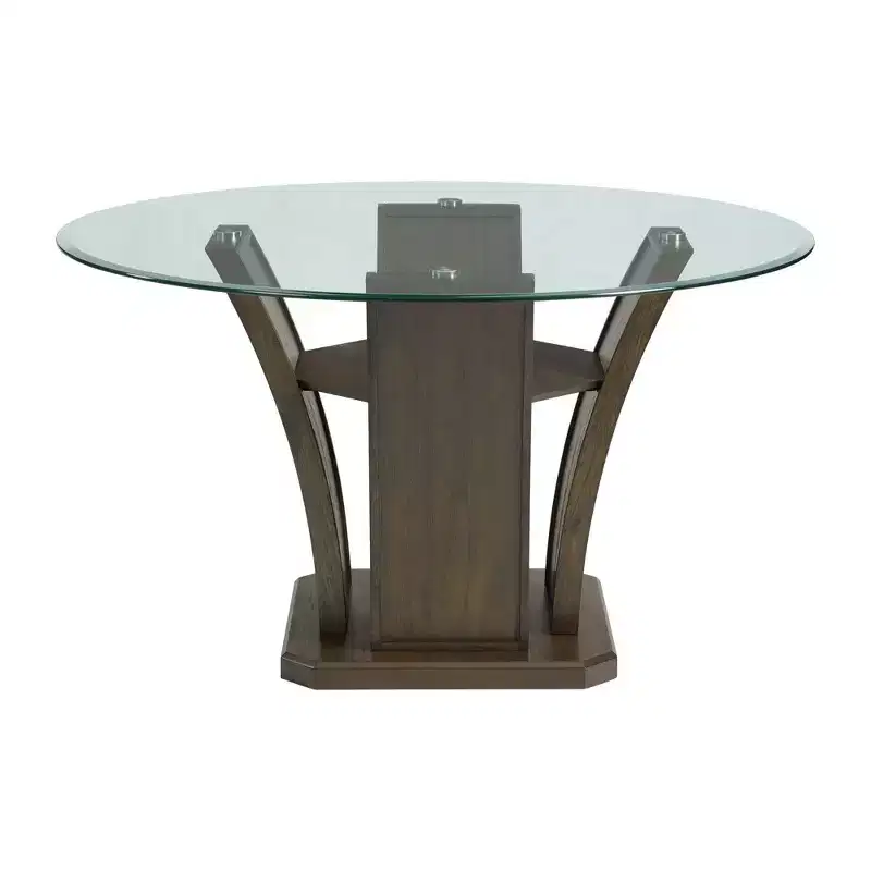 Simms Round Standard Height Dining Table Walnut