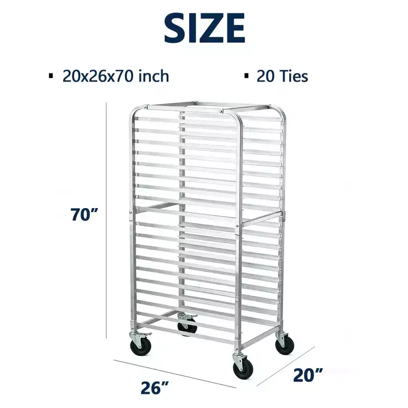 5/20 Tier Bun Pan Rack, Bread Cooling Storage for Kitchen, Bakery & Restaurant