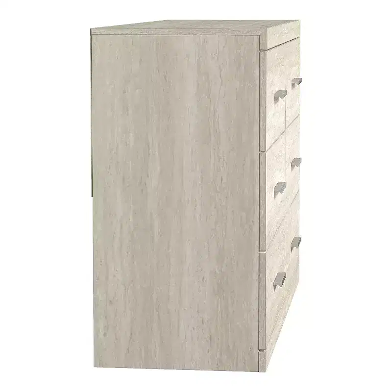 Galano Carmelo 6 Drawer Dresser (Interlock) - Travertine