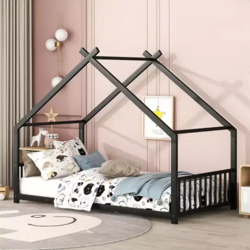 Metal Twin Bed Frame with an Exceptional House Design