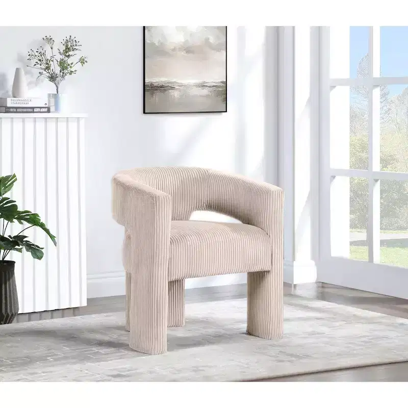 , Corduroy Fabric Accent/Dining Chair