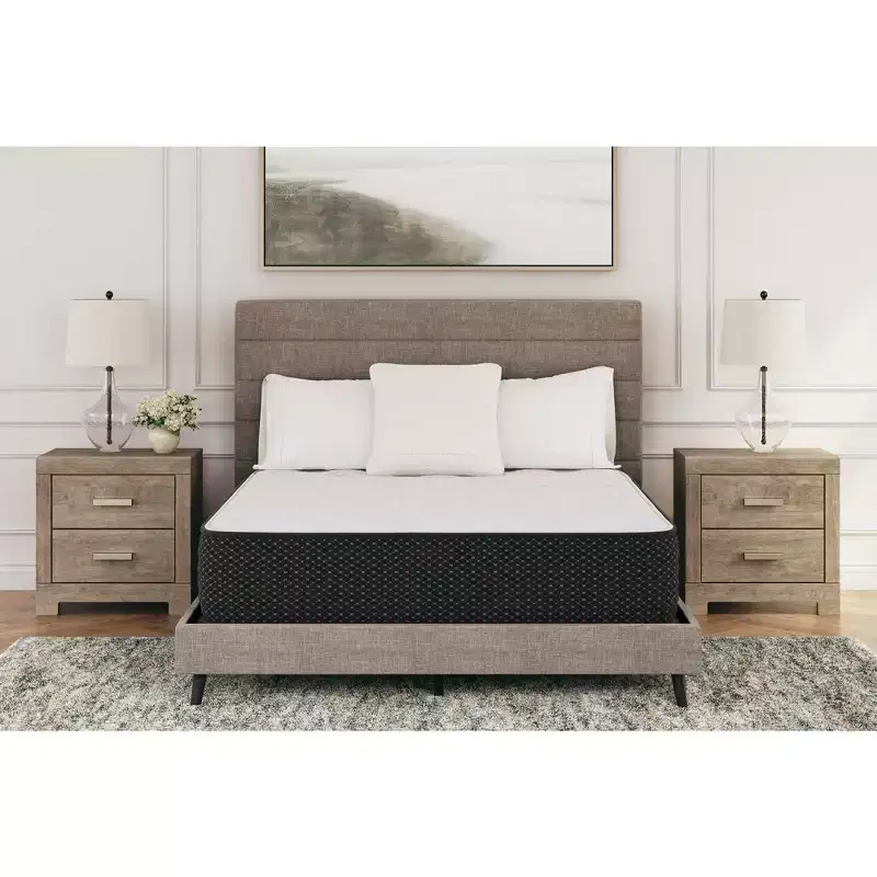 Signature Design by Ashley Limited Edition Plush 12 Inch Hybrid Mattress with Lumbar Support Gel Memory Foam