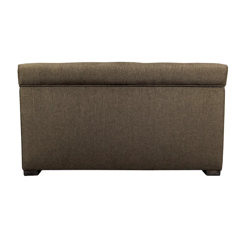 8-button Tufted Sand Storage Trunk Bench