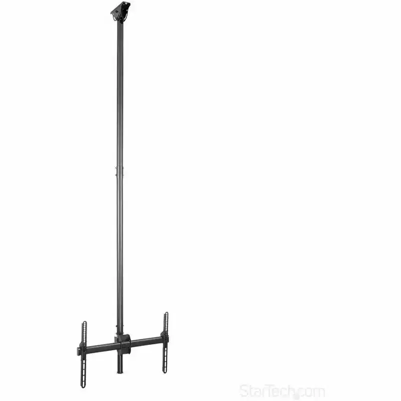StarTech High Ceiling TV Mount, 8.2ft to 9.8ft Long Pole - Black