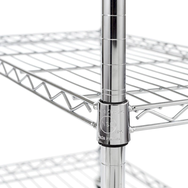 Seville Classics Stainless-Steel Utility Cart NSF, 30 W x 20 D x 36 H - N/A