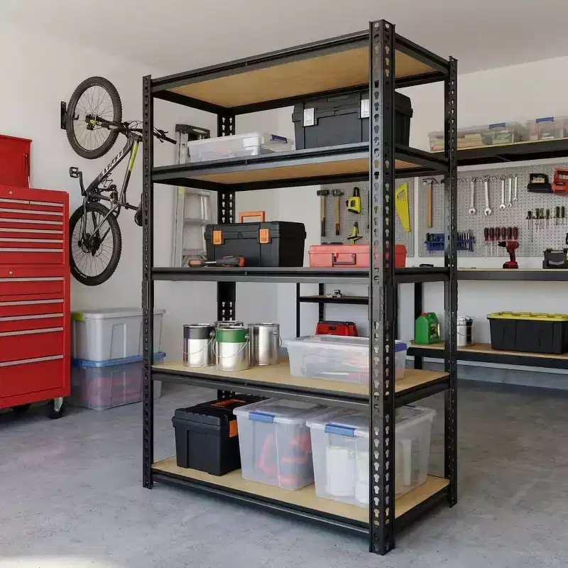 29. 5 W 5-Tier Metal Storage Rack, Heavy Duty Adjustable Garage Shelving Unit, 2000 lb Capacity Utility Organizer Shelf