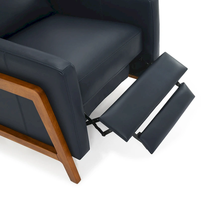 Roland Top Grain Leather Push Back Recliner by Greyson Living