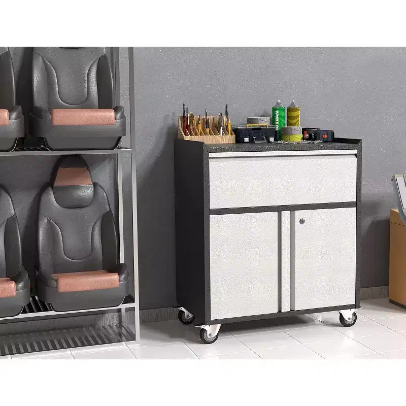 Rolling Tool Cart with Drawer, Heavy Duty Mobile Storage Cabinet for Garage and Workshop