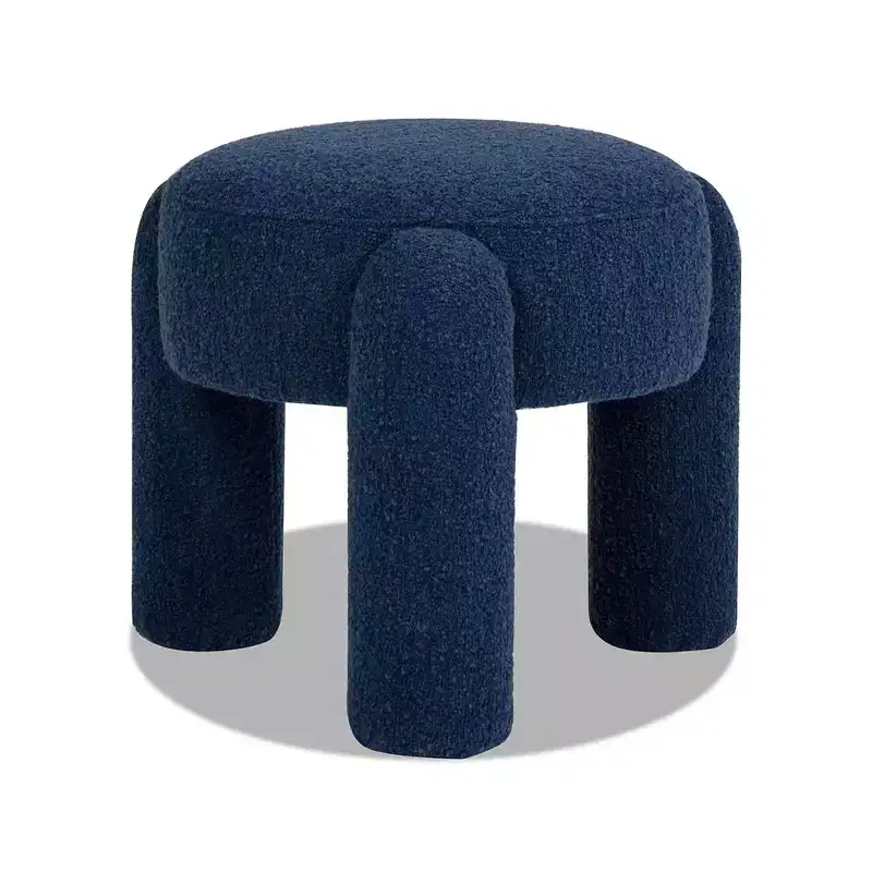 Jennifer Taylor Home Hugo 20.5 Round Fully Upholstered Ottoman